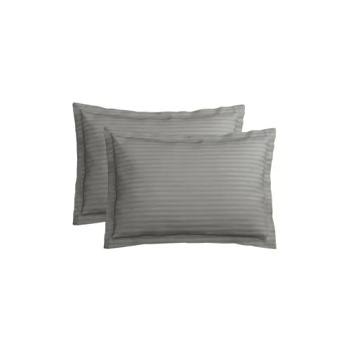 Image of VAS COLLECTIONS Cotton Satin Stripe Pillow Covers (Set of 2)