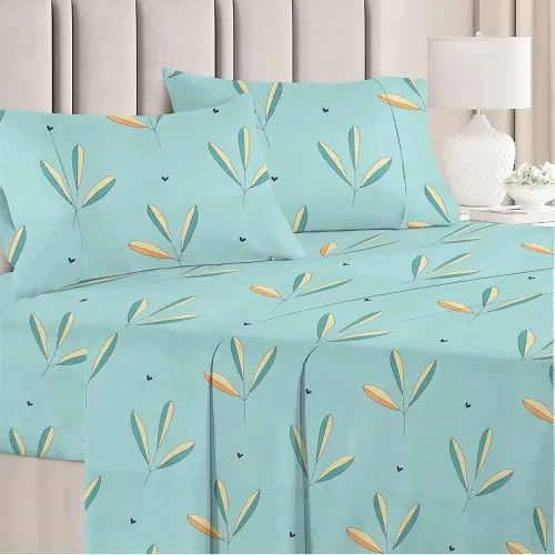 Image of VAS COLLECTIONS Premium Double Bedsheet with 2 Pillow Covers 