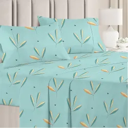 VAS COLLECTIONS Premium Double Bedsheet with 2 Pillow Covers 