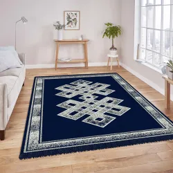 VAS COLLECTIONS Premium Chenille Carpet | 500 GSM Velvet Carpet/Area Rug/Durries