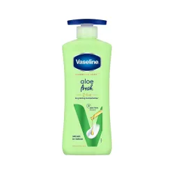 Vaseline Aloe Fresh Body Lotion,24 HR Long Lasting Moisturisation with Aloe Vera extract and Menthol 400ml