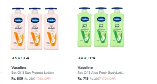 Image of Vaseline Aloe Lotion Set Minimum 70% Discounts 
