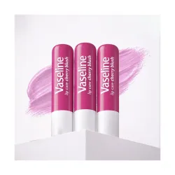 Vaseline Lip Care Cherry Blush Tinted Lip Balm Stick 4.8g (Pack of 3)