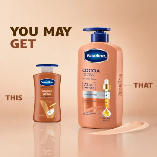Image of Vaseline Cocoa Glow Serum In Lotion 600 ml