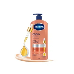 Vaseline Cocoa Glow Serum In Lotion, 600 ml