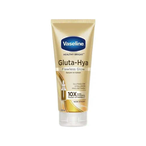 Image of Vaseline Gluta-Hya Flawless Glow Lotion for Face & Body | Gives Brighter Skin | Glutathione & Pro-Retinol Infused Moistu