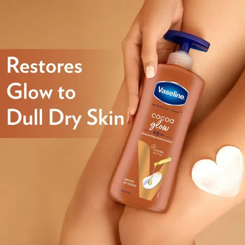 Image of Vaseline Intensive Care Cocoa Glow 48hr long lasting Moisturizing Lotion,Dry Skin (600 ml)