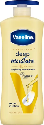 Image of Vaseline intensive Care Deep Nourishing Body Lotion Moisture For Dry Skins  (600 ml)