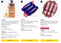 Vaseline Lip Care at minimum 60% Discount