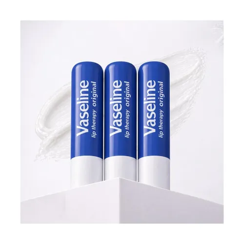 Image of Vaseline Lip Care Original Lip Balm Stick 4.8g (Pack of 3)