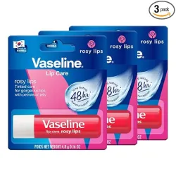 Vaseline Lip Care Rosy Lips Tinted Lip Balm Stick, Po3