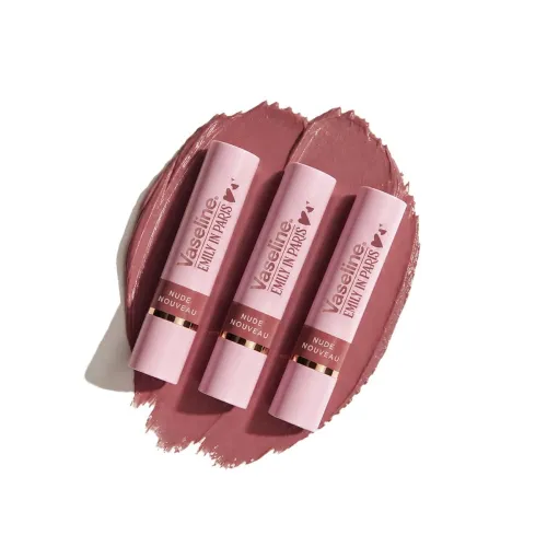 Image of Vaseline Nude Nouveau Lip Balm Stick 3g (Pack of 3)