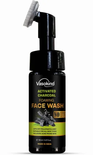 Image of Vasokind Activated Charcoal Foaming Face Wash 150ml