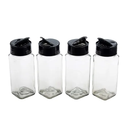 Image of Vasukie Glass Spice Jar Set 6pcs