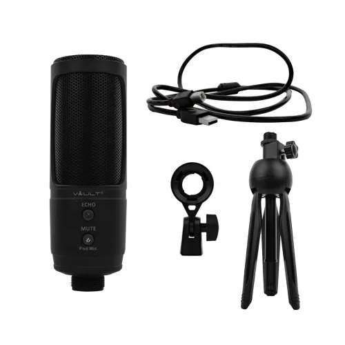 Image of VAULT Pod Mic USB Condenser Podcast Microphone Kit