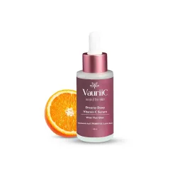 VauriiC Skin Brightening Vitamin C Face Serum 40 ml for Glowing Skin, Anti-aging, Reduce Dark Spots & Fine Lines, Visibly Minimizes Spots, Reveals Even Skin Tone, Boost Skin Collagen, Reduce...
