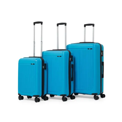 Image of V by Verage Megatron 3-Piece Hard-Sided Luggage Set (S+M+L, Teal)