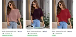 Vdtrend Womens T-Shirts upto 89% Discount