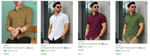 Image of Vebnor Casual Shirts Upto 83% Discount