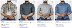 VeBNoR  Men Regular  Collar Formal Shirt Starting At @₹193
