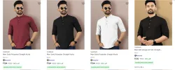 Vebnor Mens Kurtas upto 80% Discount | Starting at ₹194