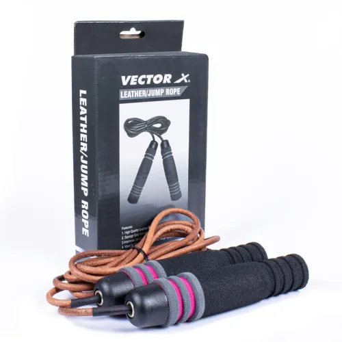 Image of Vector X JF-1610 Leather Jump Rope
