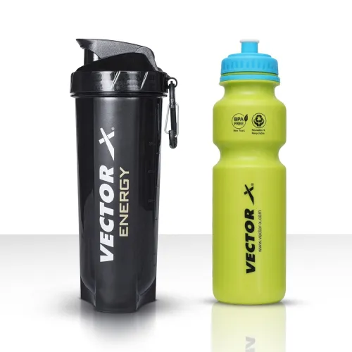 Image of Vector X Gym Shaker & Sipper Combo (600ml + 750ml) Pack of 2