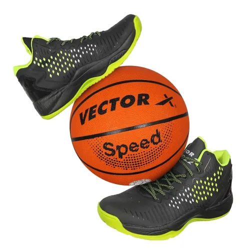 Image of Vector X BB-22 Basketball Shoes with Synthetic Leather+ Breathable Mesh Upper