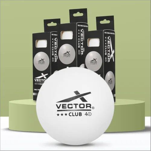 Image of Vector X Club 3 Star Premium ABS Plastic Table Tennis Balls Pack of 3 Pcs.| High Performance TT Balls for Professional M