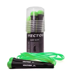 Vector X Lightweight Jump Rope for Fitness and Exercise - Adjustable Jump Ropes with Plastic Handles - Tangle-Free Skipping Rope for Crossfit, Gym, Cardio and Endurance Training - Jumping Ro...