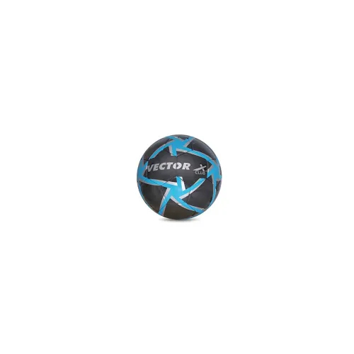 Image of Vector X 32 Panel Club PVC Machine Stitched Indoor /Outdoor Water-Resistant Football with Latex Bladder, Black-Blue, Sui