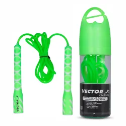 VECTOR X Galaxy Fragrance Jump Rope with Box Freestyle Skipping Rope (Length: 274 cm) (Green)