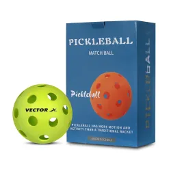Vector X Pickleball-Softer Feel Recreational & Club Play Pickleball for Tournament and Competition, Perfectly Balanced, High Bounce True Flight, Ideal for All Skill Levels (Pack of 6, 26-Hol...