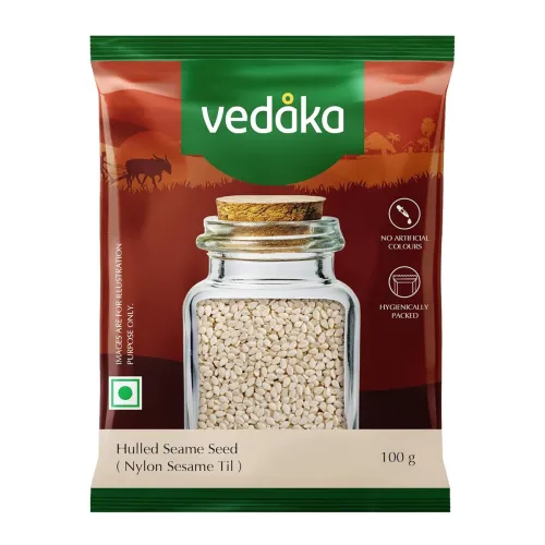 Image of Amazon Brand - Vedaka Hulled Seame Seed | 100 G | Nylon Sesame | Til
