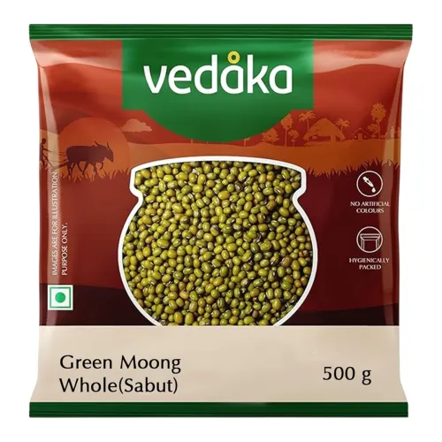 Image of Vedaka Popular Unpolished Green Moong Whole 500g