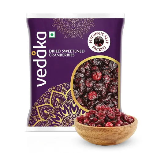 Image of Vedaka Premium Whole Dried Cranberries, 100g