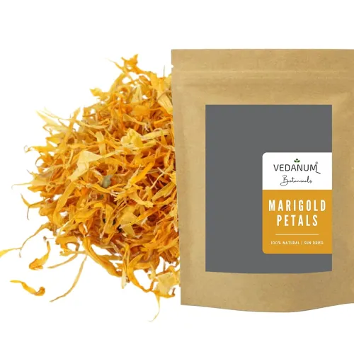 Image of Vedanum Premium Natural Marigold Petals for Anti-aging -50Gm
