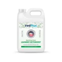 VedPlus Sparkling Clean Laundry Detergent - 5L | Removes Tough & Deep Stains | Gentle on Fabrics | Suitable for All Washing Machines and Fabrics | 100% Effective Cleaning Power