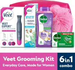 Veet Premium Multipurpose Grooming & Shower Kit Women, So6