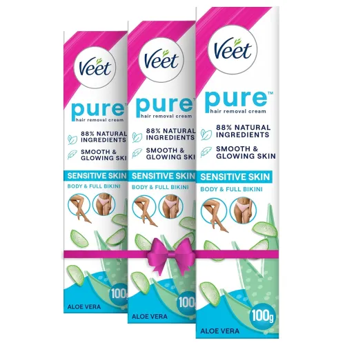 Image of Veet Pure Hair Removal Cream for Women 100g*Po3