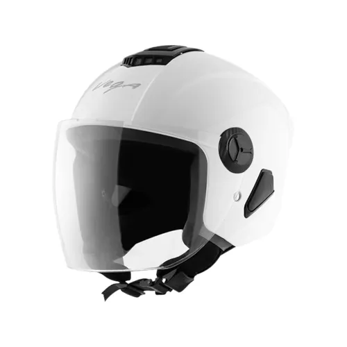 Image of Vega Aster Dx ISI Certified Smooth Gloss Finish Open Face Helmet 