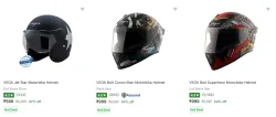 Vega Biker Helmets upto 57% Discount