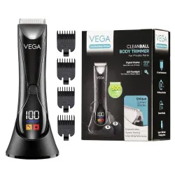 VEGA Cleanball Full Body Trimmer for Men | Private Parts, Pubic Hair, Balls, Manscaping, Body Multi-Purpose | IPX5 Water
