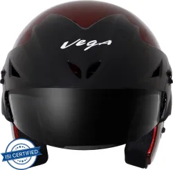 VEGA Cruiser Motorbike Helmet  (Burgundy)