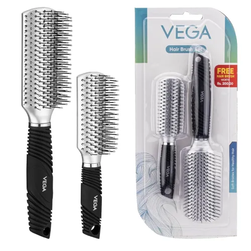 Image of Vega Flat Hair Brush (Set of 2)
