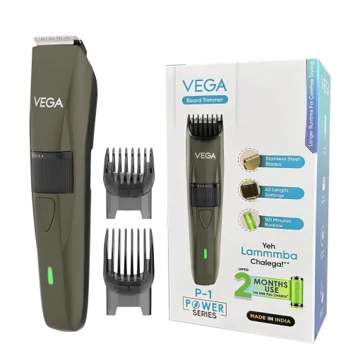 Image of VEGA Power Series Beard Trimmer for Men with Self-Sharpening Stainless Steel