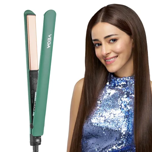 Image of Vega Salon Smooth Hair Straightener for Women with Ceramic Coated Plates