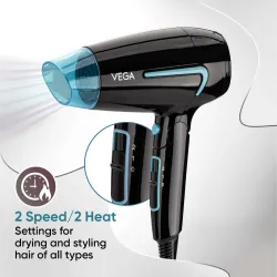 VEGA U-Style 1600 Foldable Hair Dryer For Men