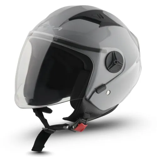 Image of Vega VO-05 Clark ISI Certified Open Face Helmet Nardo Grey L