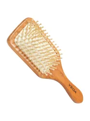 VEGA Wooden Bristle Paddle Hair Brush (Indias No.1 Hair Brush Brand), (E2-PBB)